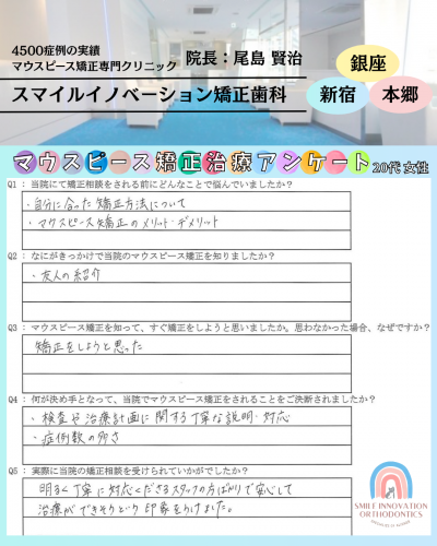 マウスピース矯正治療をスタートした理由についてのアンケート138