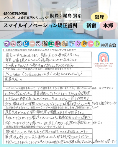 マウスピース矯正治療をスタートした理由についてのアンケート141