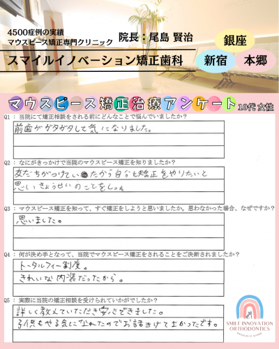 マウスピース矯正治療をスタートした理由についてのアンケート142