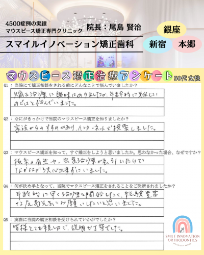 マウスピース矯正治療をスタートした理由についてのアンケート160