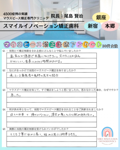 マウスピース矯正治療をスタートした理由についてのアンケート164