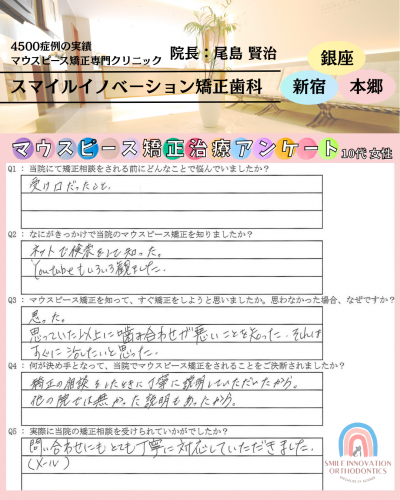 マウスピース矯正治療をスタートした理由についてのアンケート165