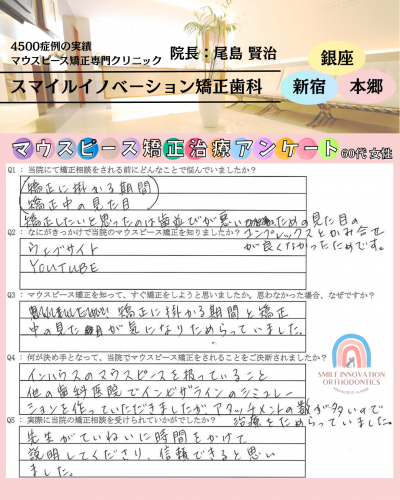 マウスピース矯正治療をスタートした理由についてのアンケート237