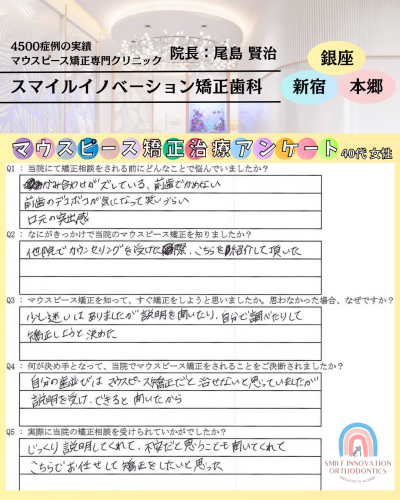 マウスピース矯正治療をスタートした理由についてのアンケート247