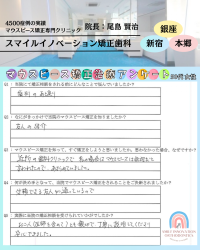 マウスピース矯正治療をスタートした理由についてのアンケート278