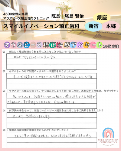 マウスピース矯正治療をスタートした理由についてのアンケート294