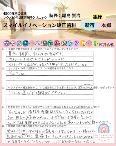 マウスピース矯正治療をスタートした理由についてのアンケート279