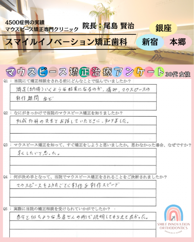 マウスピース矯正治療をスタートした理由についてのアンケート315